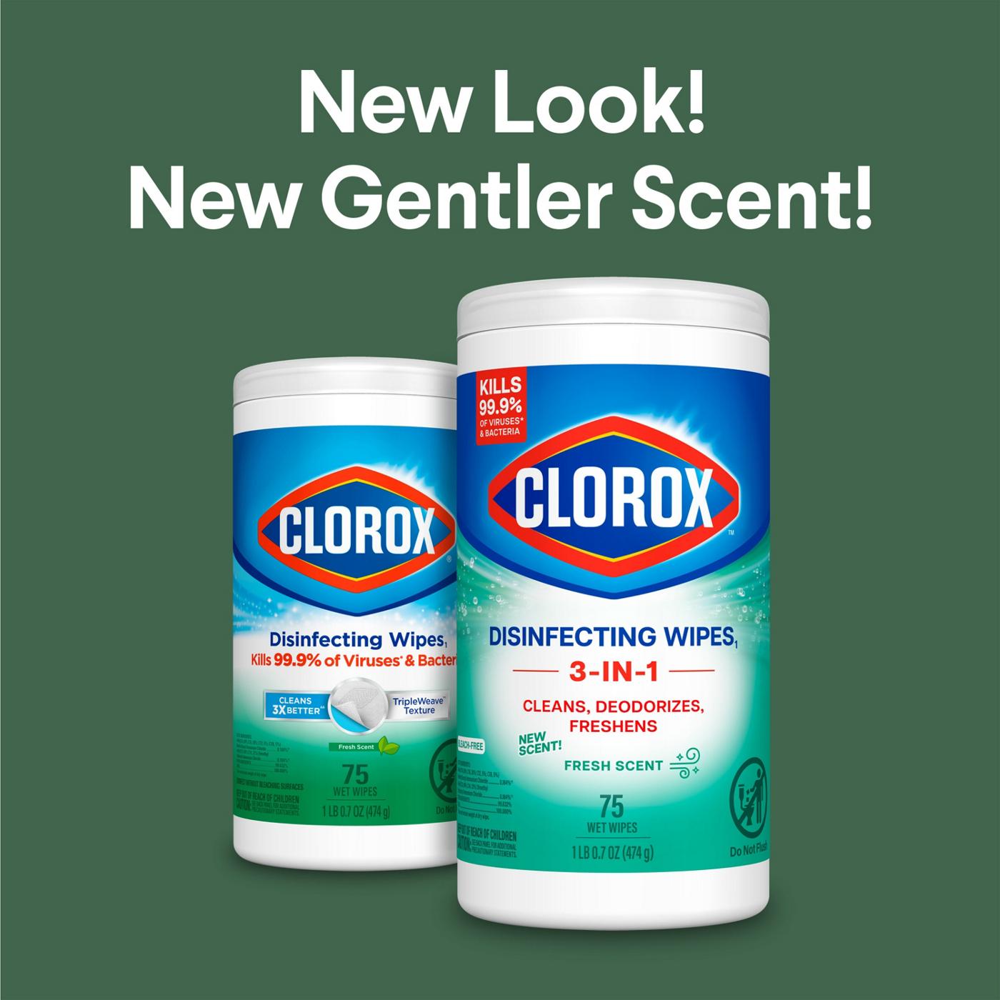Clorox Disinfecting Bleach Free Cleaning Wipes - Fresh Scent; image 2 of 9