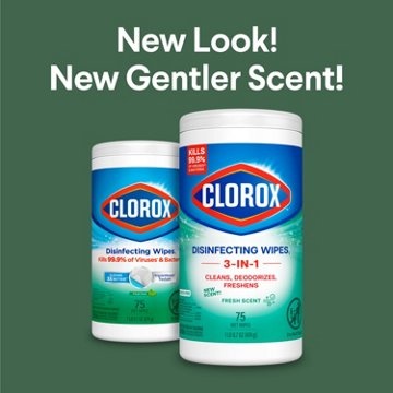 Clorox Disinfecting Bleach Free Cleaning Wipes - Fresh Scent, 75 ct