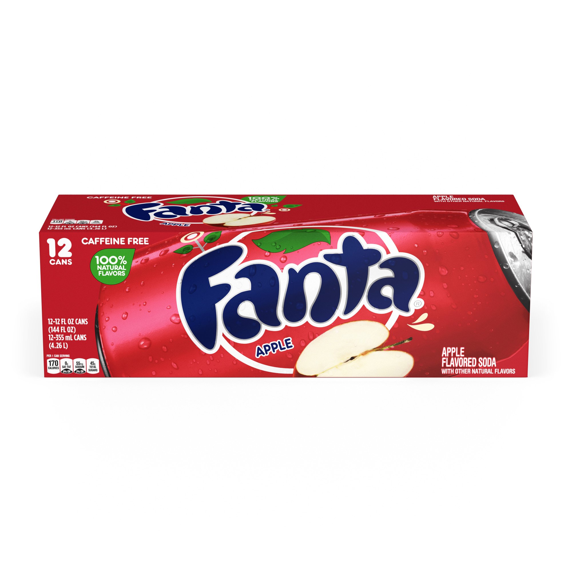 Fanta Caffeine Free Apple Soda 12 oz Cans - Shop Soda at H-E-B