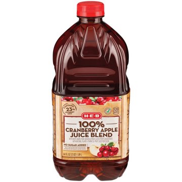 H-E-B 100% Cranberry Apple Juice Blend, 64 oz