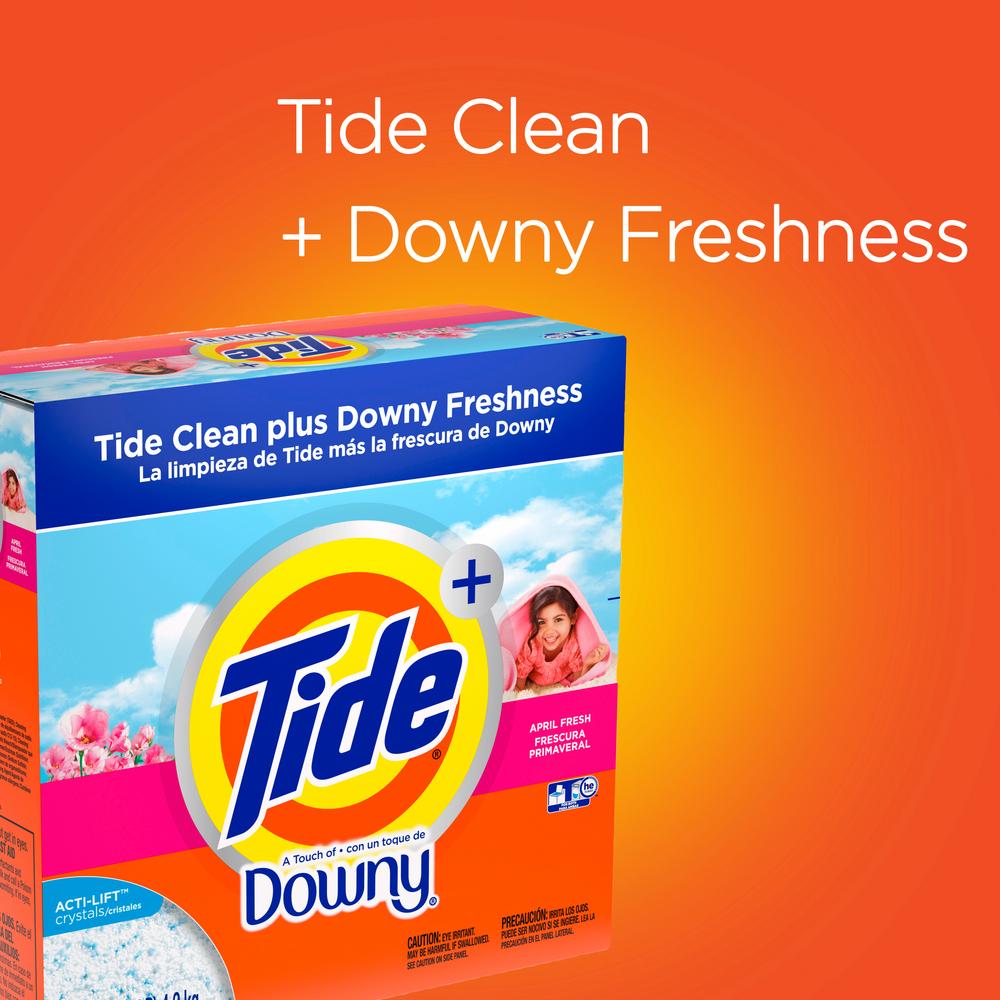 Tide + Downy HE Powder Laundry Detergent, 89 Loads - April Fresh; image 3 of 6