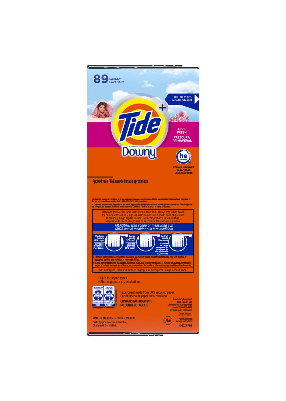 Tide Liquid Laundry Detergent with a Touch of Downy April Fresh
