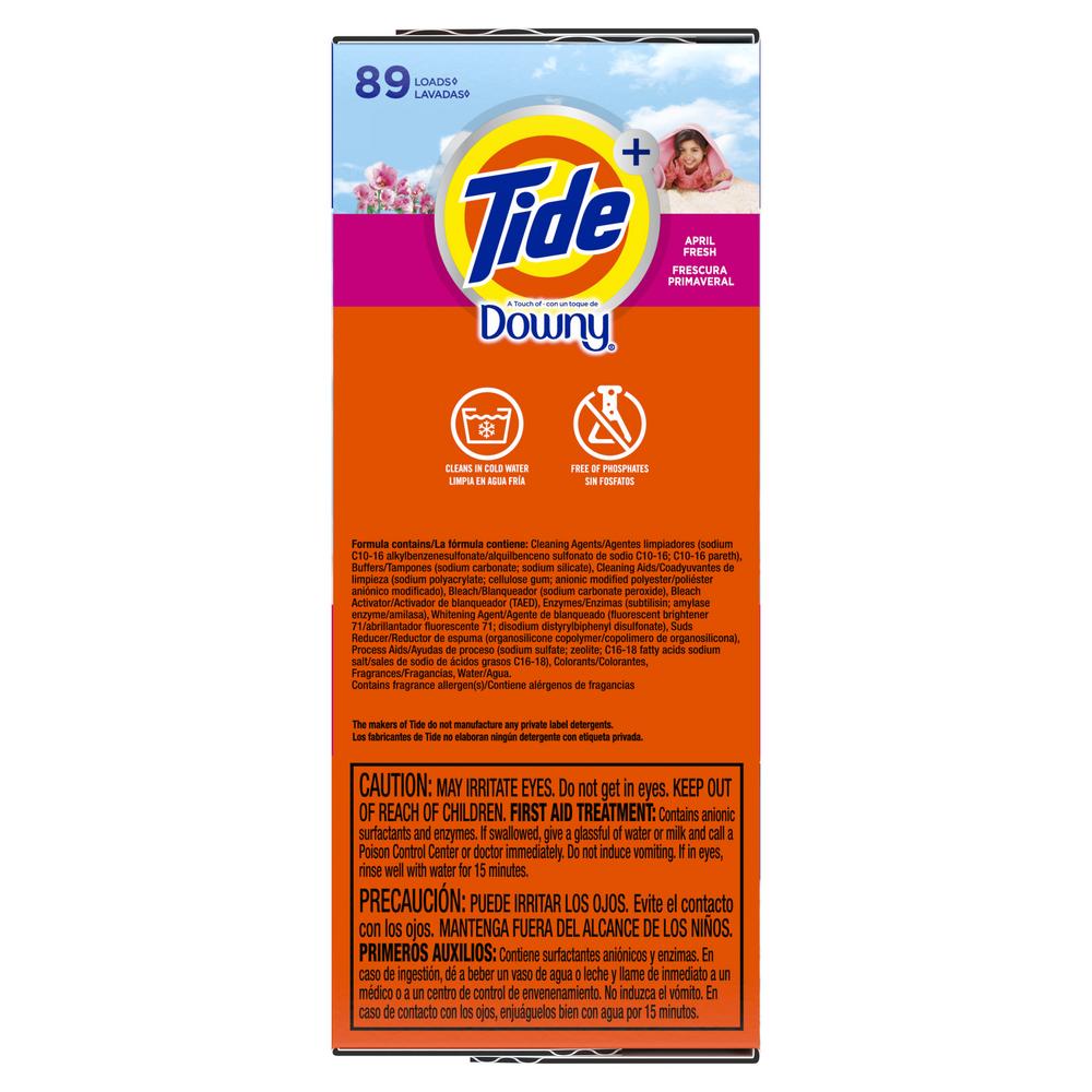 Tide + Downy HE Powder Laundry Detergent, 89 Loads - April Fresh; image 4 of 6