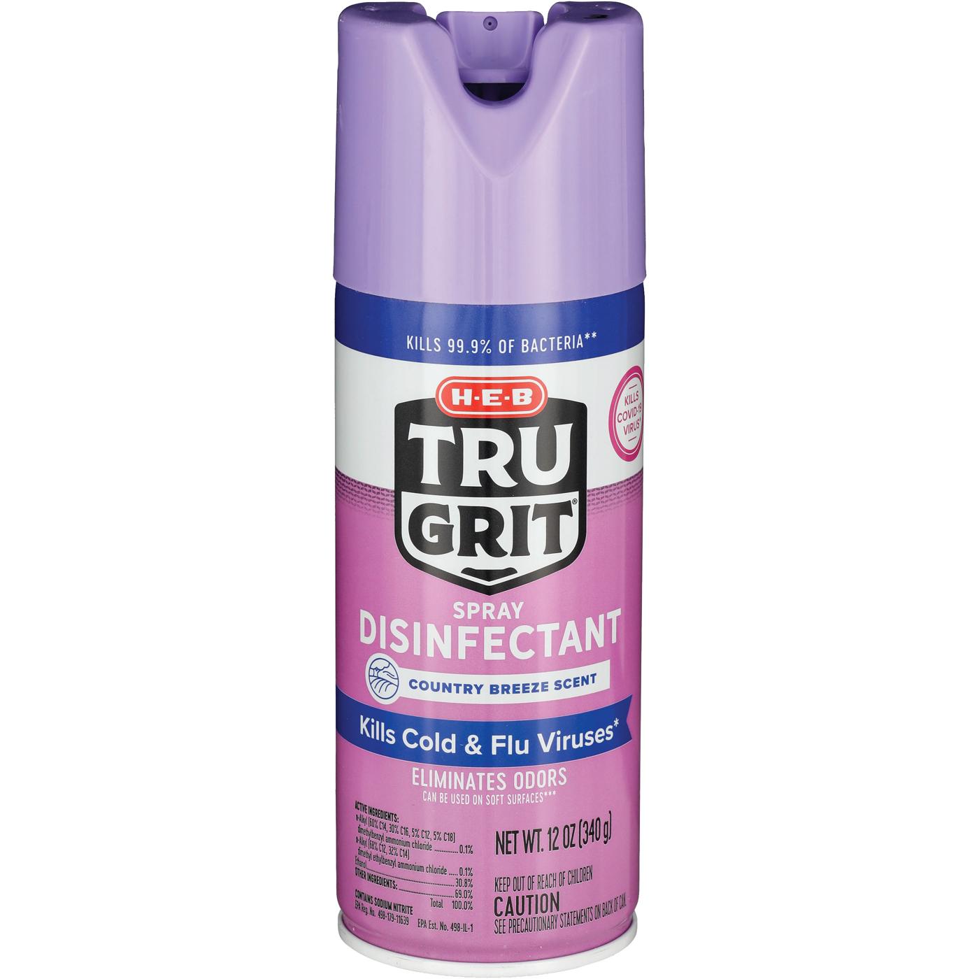 H-E-B Tru Grit Disinfectant Spray - Country Breeze; image 1 of 2