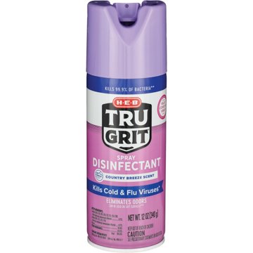 H-E-B Tru Grit Disinfectant Spray - Country Breeze, 12 oz
