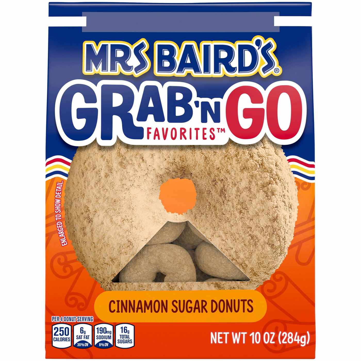 Mrs Baird's Grab 'n Go Favorites Cinnamon Sugar Donuts; image 1 of 3