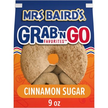 Mrs Baird's Grab 'n Go Favorites Cinnamon Sugar Donuts, 9 oz