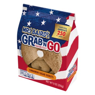 Mrs Baird's Grab 'n Go Favorites Cinnamon Sugar Donuts, 9 oz