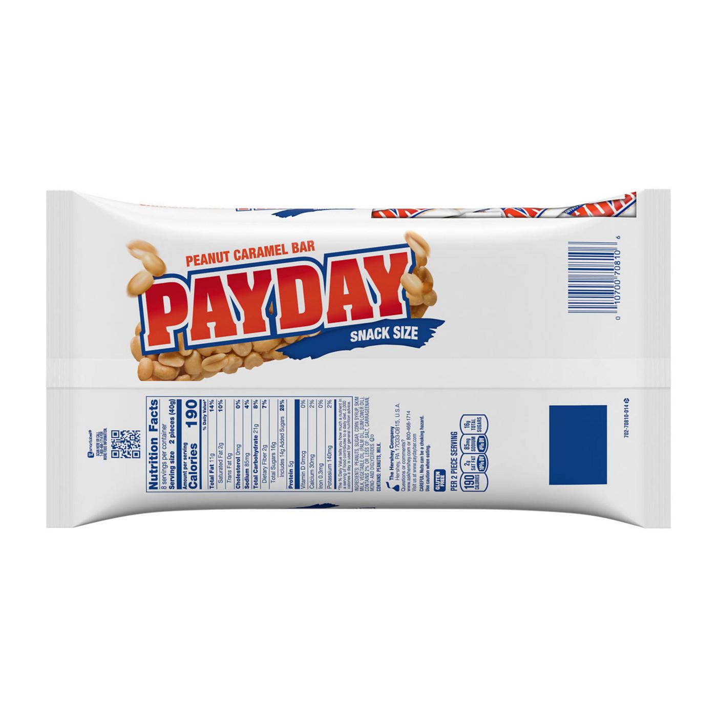 Payday Peanut Caramel Snack Size Candy; image 2 of 5