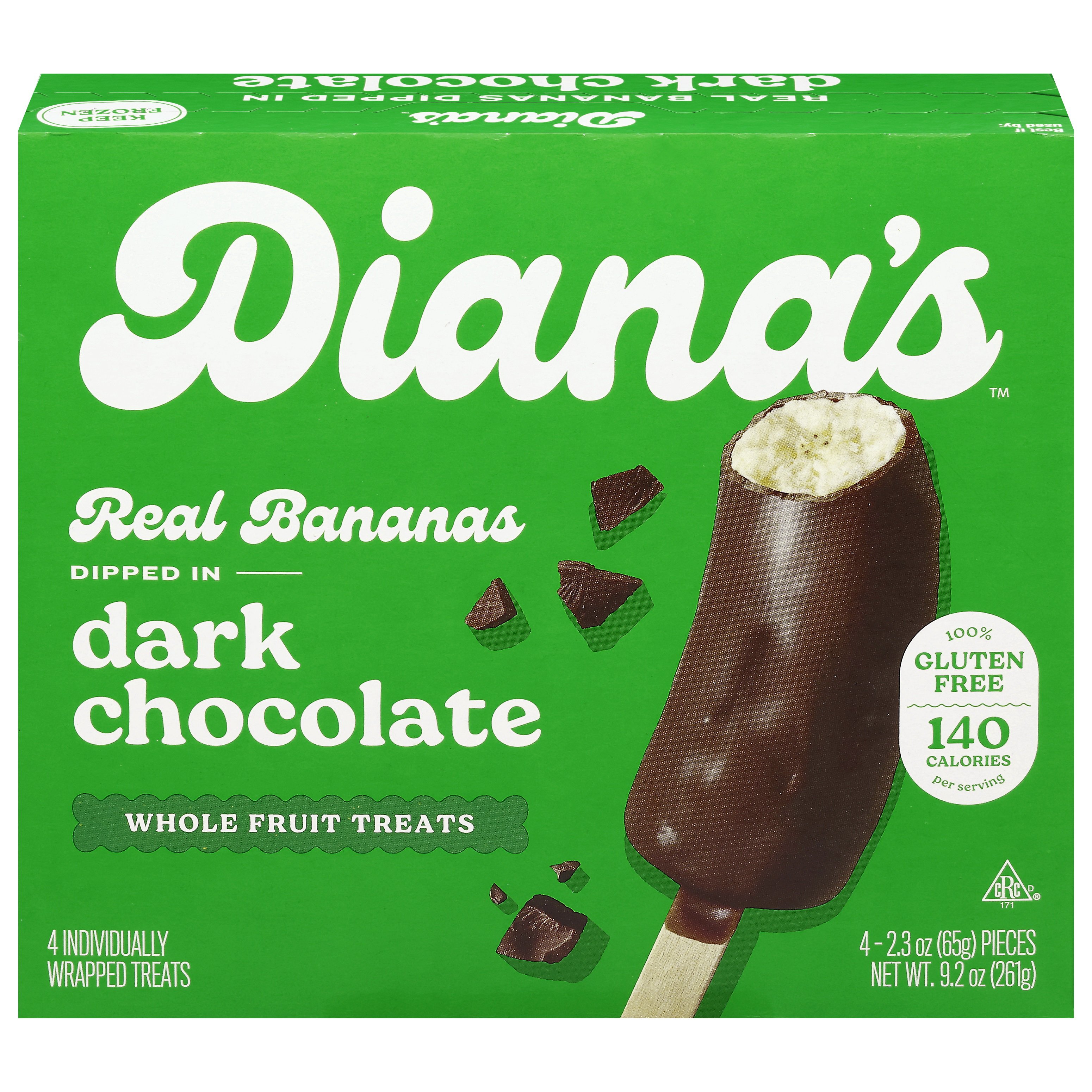 Diana's Bananas Dark Chocolate Banana Halves Shop Bars & pops at HEB