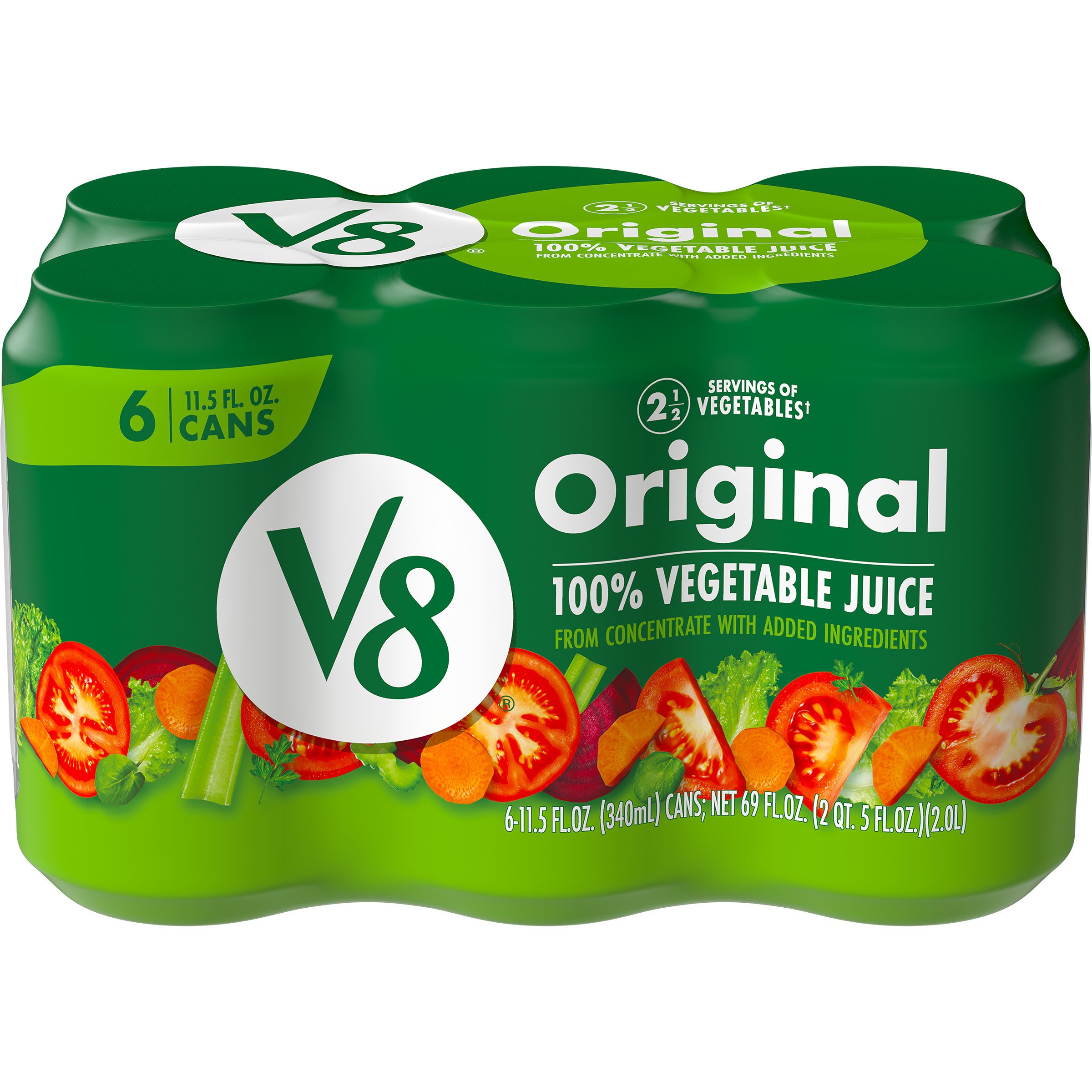 V8 Original 100 Vegetable Juice 11 5 Oz Cans Shop Juice At H E B