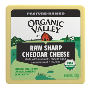Organic Valley Pasture-Raised Sharp Cheddar Raw Cheese
