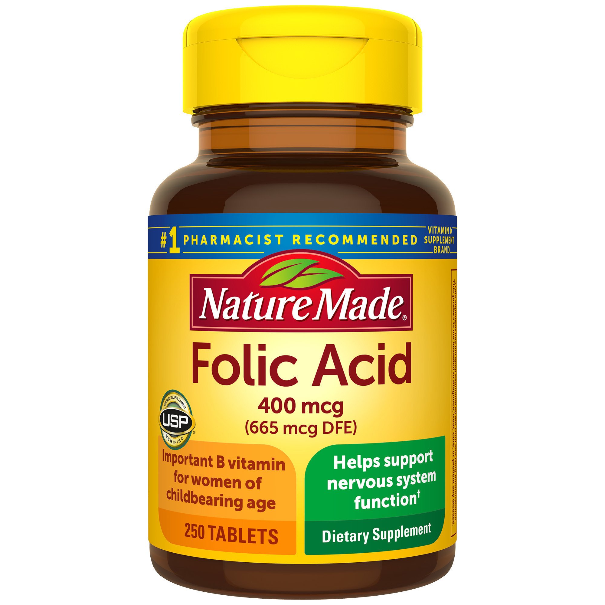 Nature Made Folic Acid 400 mcg Tablets - Shop Vitamins A-Z ...