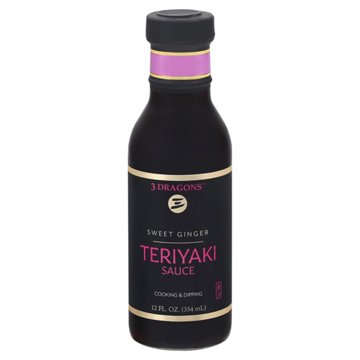 3 Dragons Sweet Ginger Teriyaki Sauce, 12 oz
