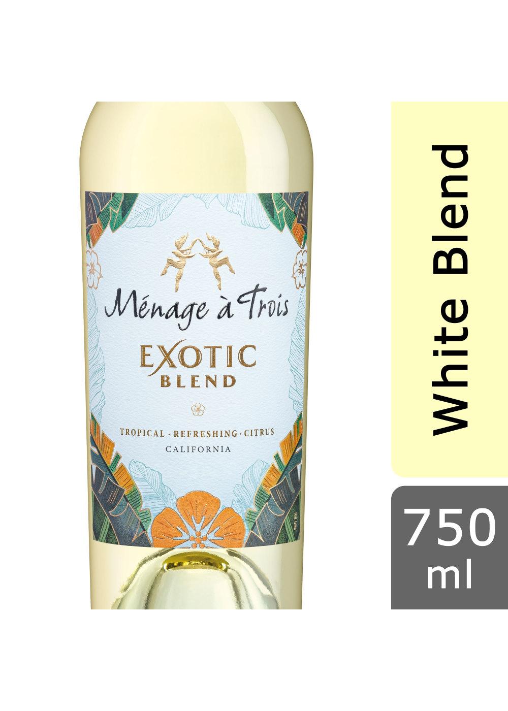 Ménage à Trois Exotic White Wine Blend; image 3 of 4