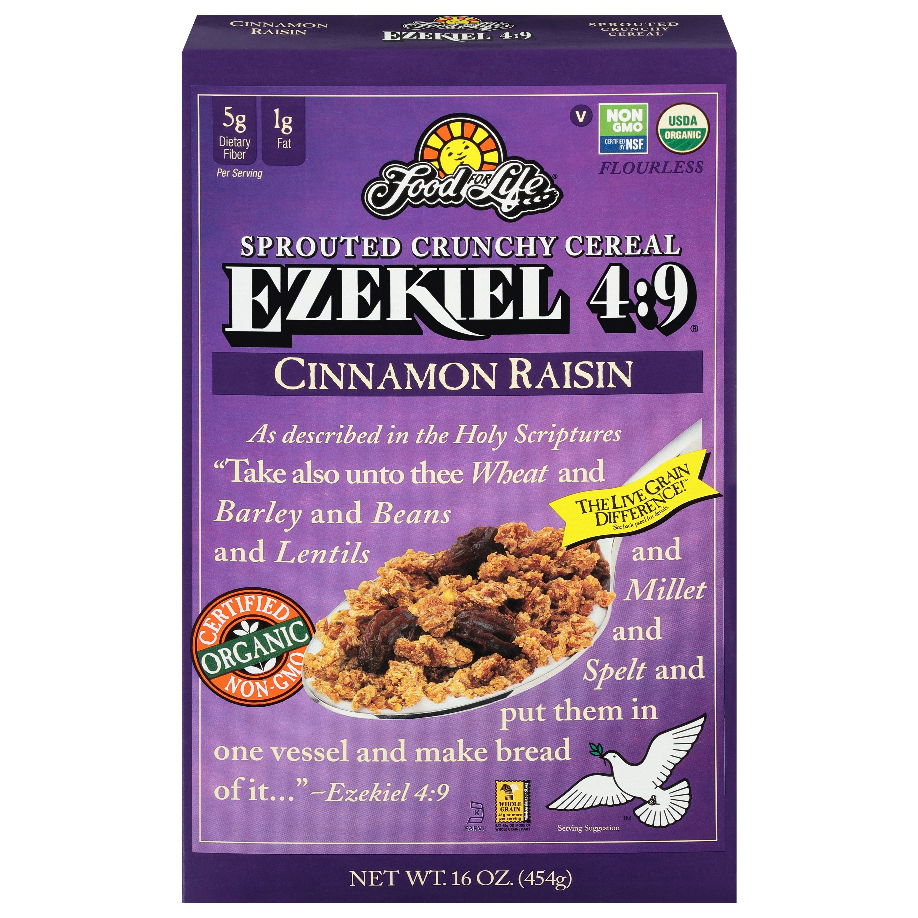 Food For Life Ezekiel 49 Cinnamon Raisin Cereal Shop Cereal at HEB