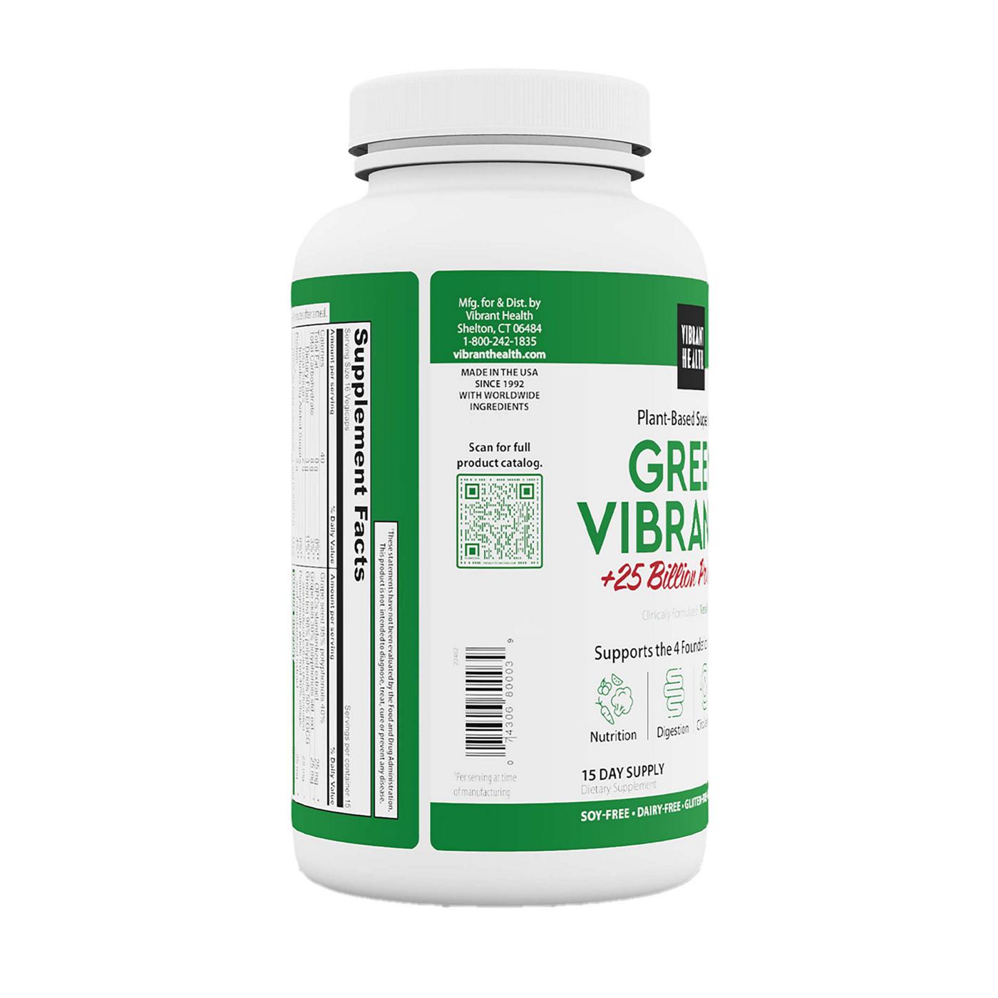 Vibrant Health Green Vibrance Organic Greens And Freeze Dried Grass Juices Vegicaps; image 4 of 5