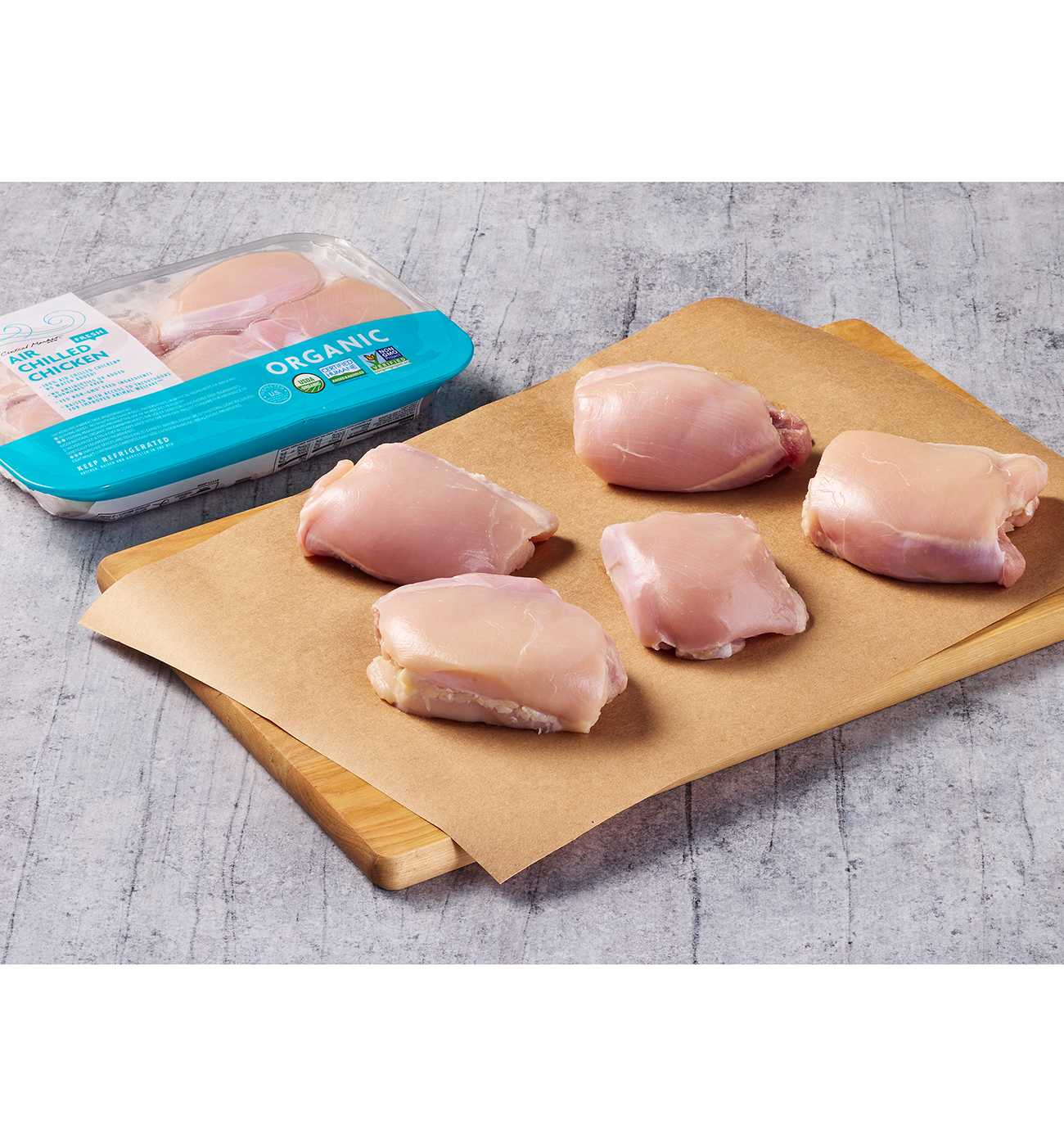 Central Market Organic Air-Chilled Boneless Skinless Chicken Thighs; image 4 of 4