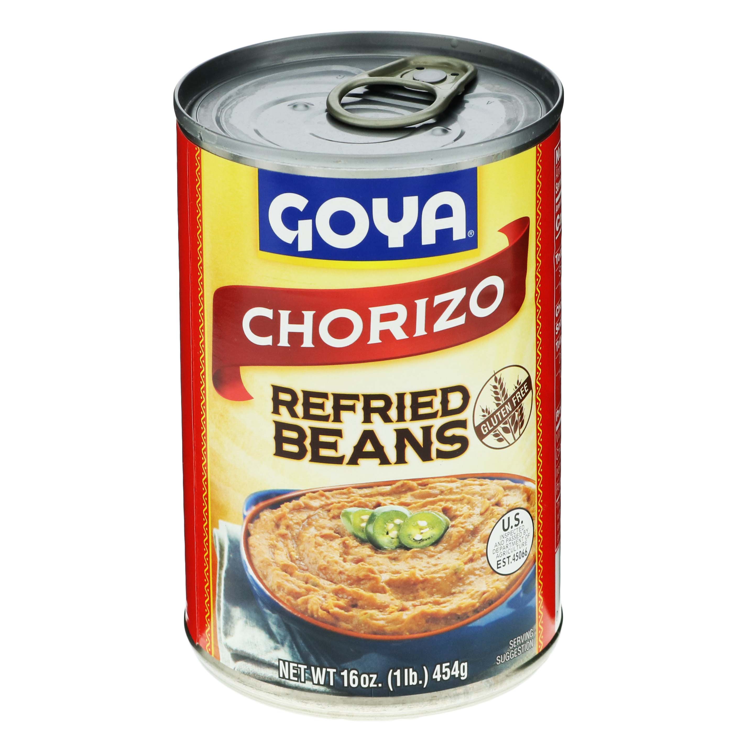 Goya Refried Pinto Beans with Chorizo Shop Beans & Legumes at HEB