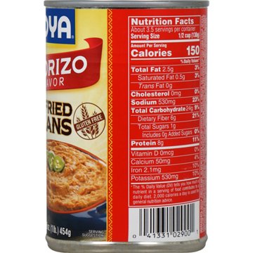 Goya Chorizo Flavored Refried Beans