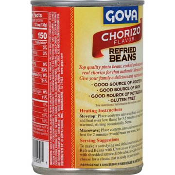 Goya Chorizo Flavored Refried Beans
