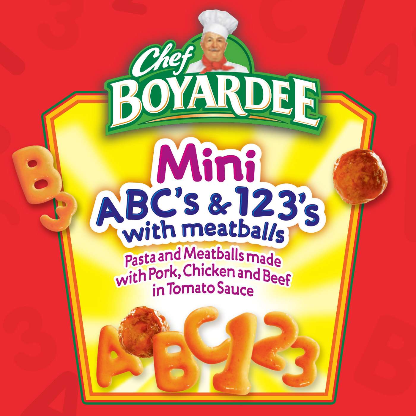 Chef Boyardee Mini ABC's and 123's with Meatballs; image 6 of 7