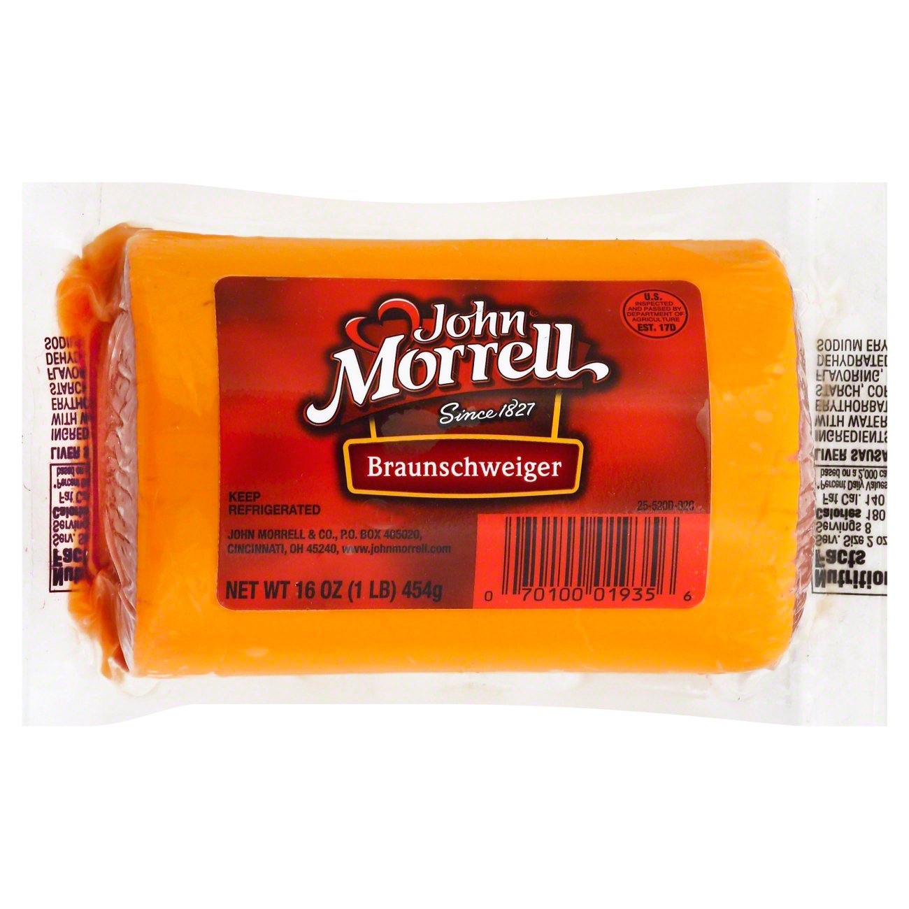 John Morrell Braunschweiger Shop Sausage at HEB