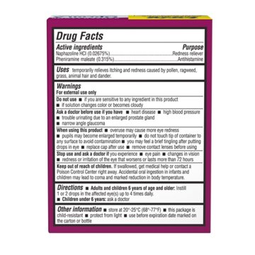 Bausch & Lomb Opcon-A Eye Allergy Relief Drops, 2 pk