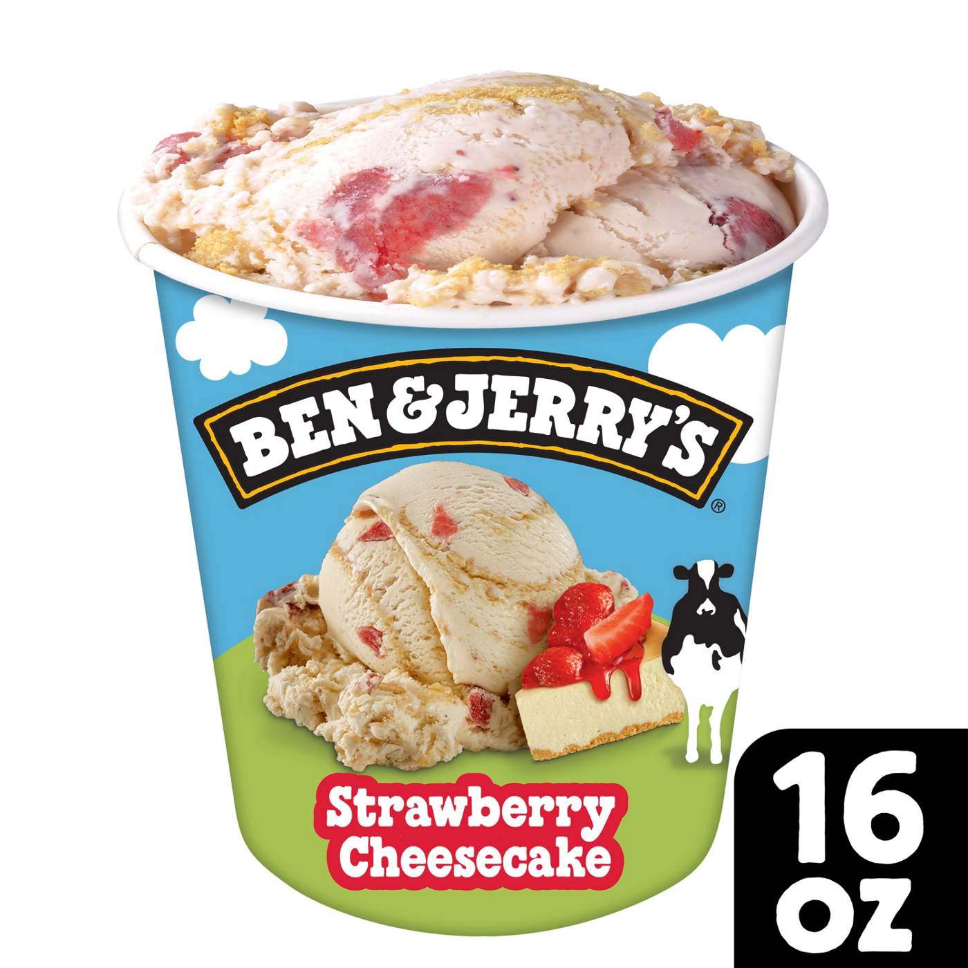 Ben & Jerry's Strawberry Cheesecake Ice Cream; image 3 of 6