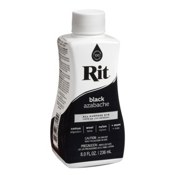 Rit Black 15 Liquid Dye, 8 oz