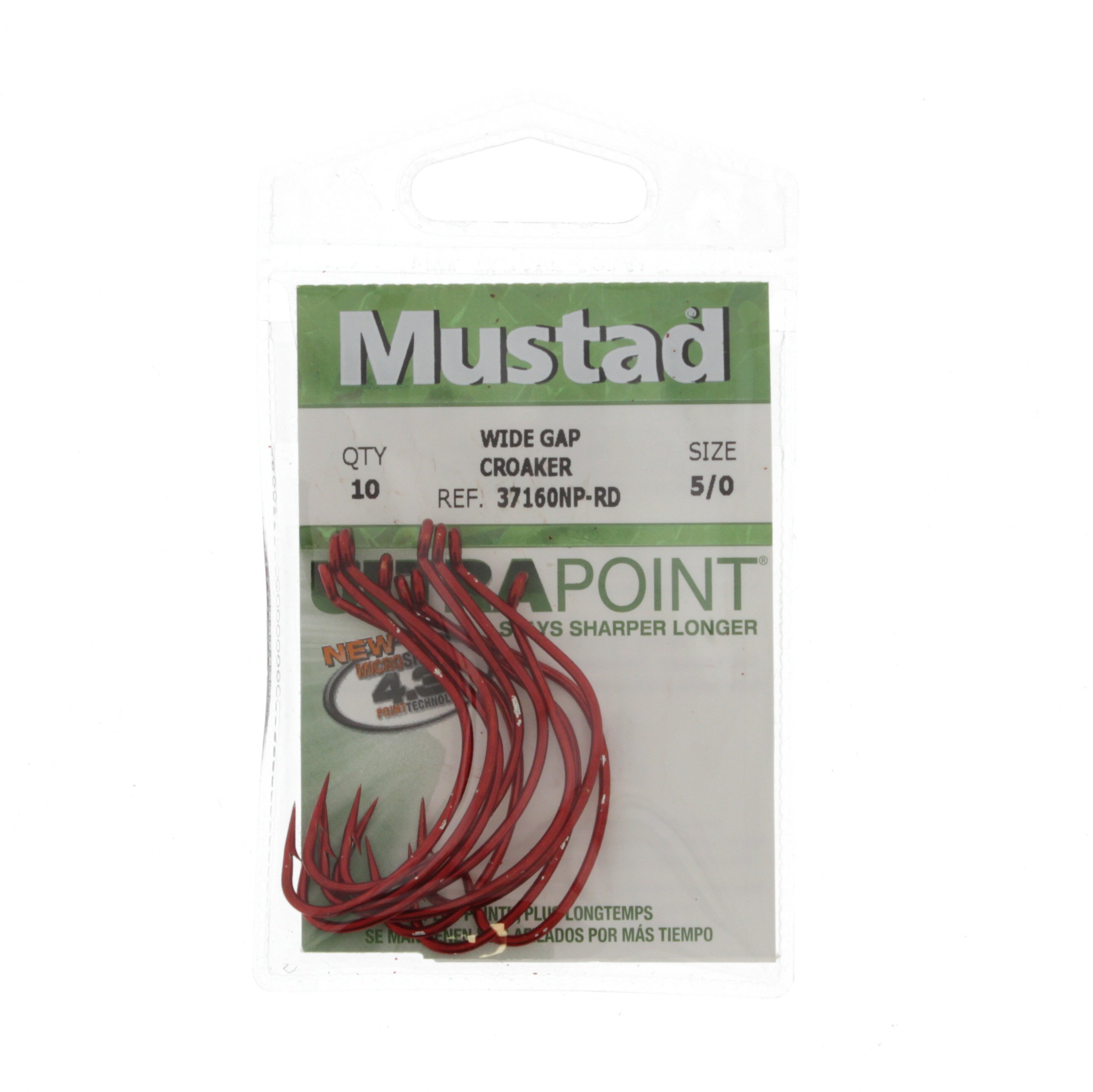 Mustad Ultra Point Wide Gap Red Croaker Hook Size 5/0 - Shop