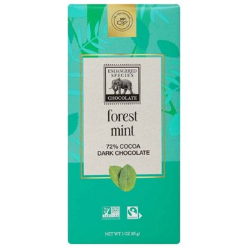 Endangered Species Forest Mint Dark Chocolate Bar