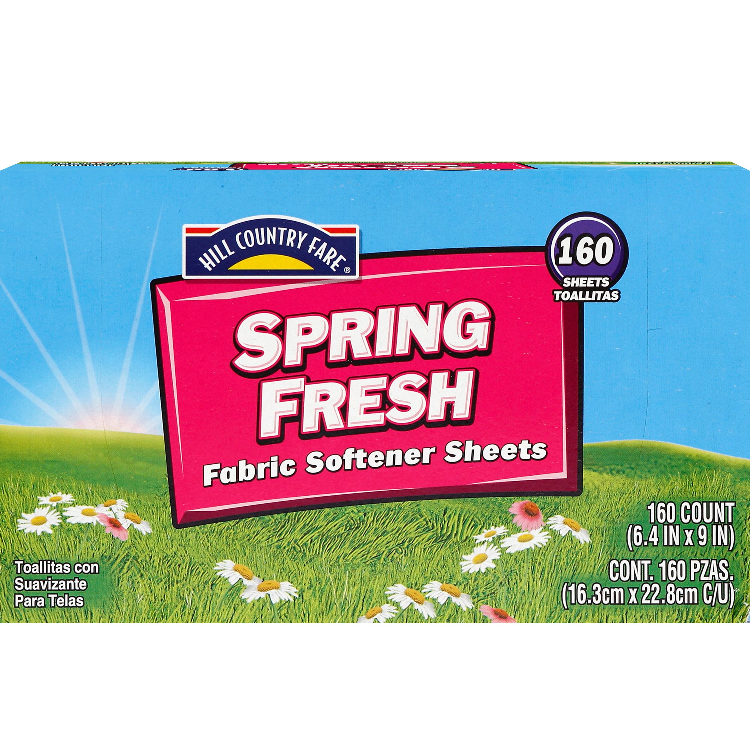 Hill Country Fare Fabric Softener Dryer Sheets Spring Fresh Shop