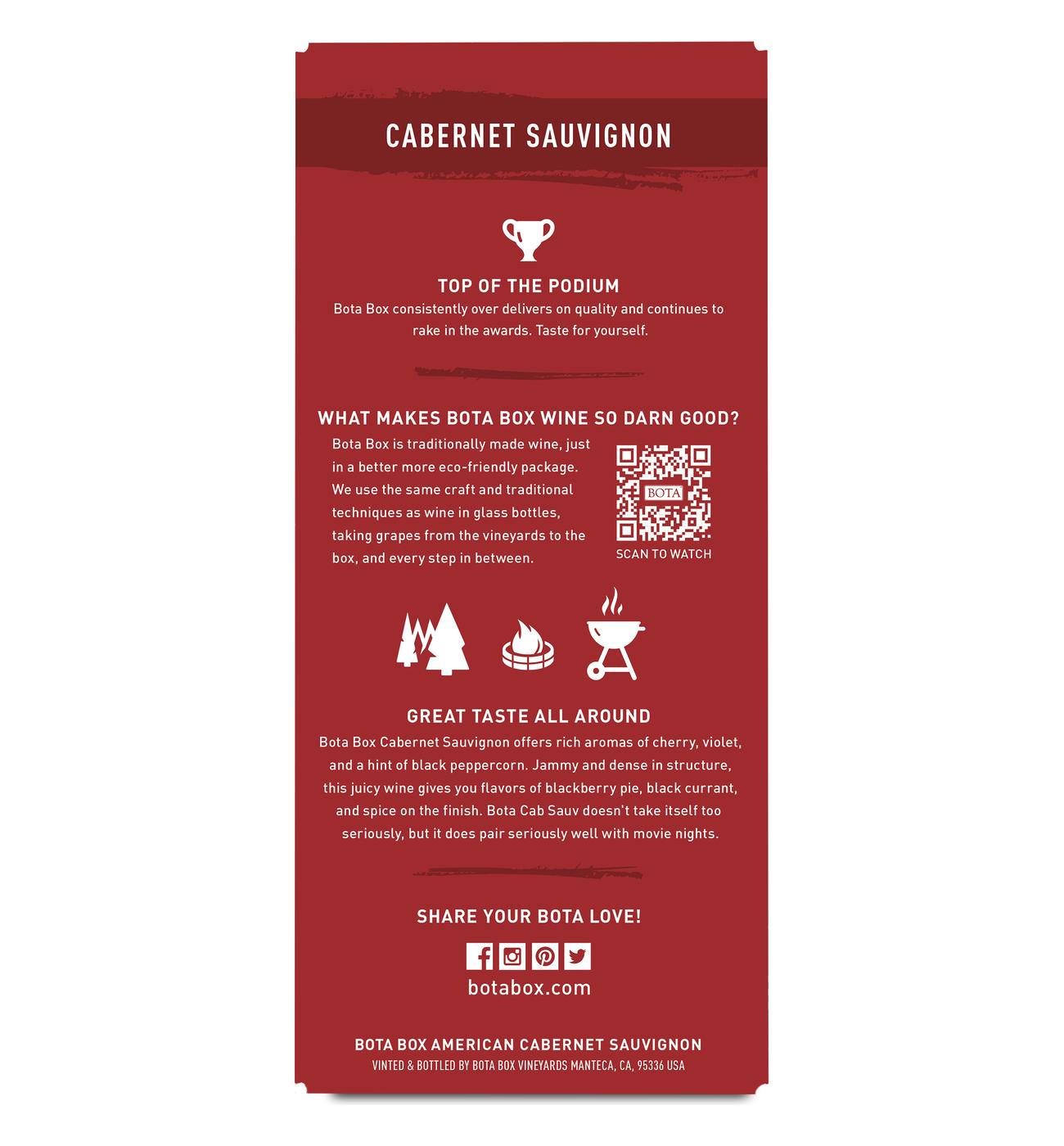 Bota Box Cabernet Sauvignon California Box Red Wine; image 8 of 9