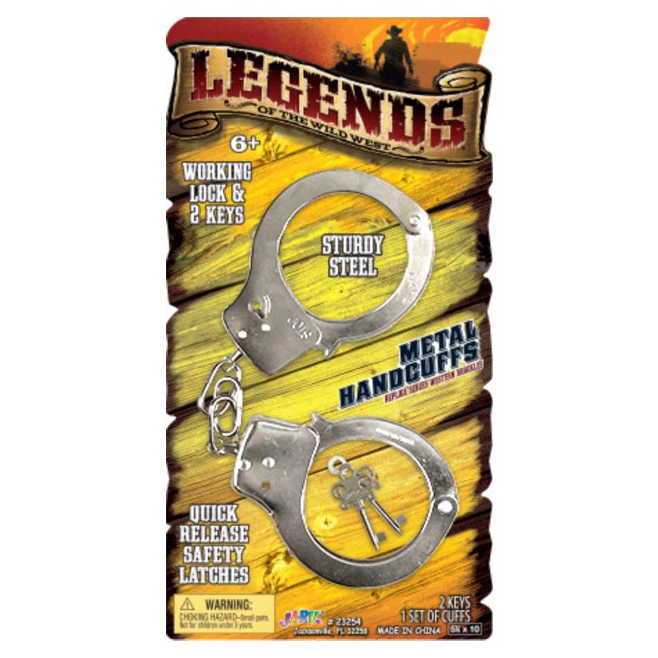 Imperial Toy Legends Of The Wild West Metal Handcuffs Shop Dress Up