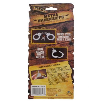 Ja-Ru Legends Of The West Replicas Metal Handcuffs