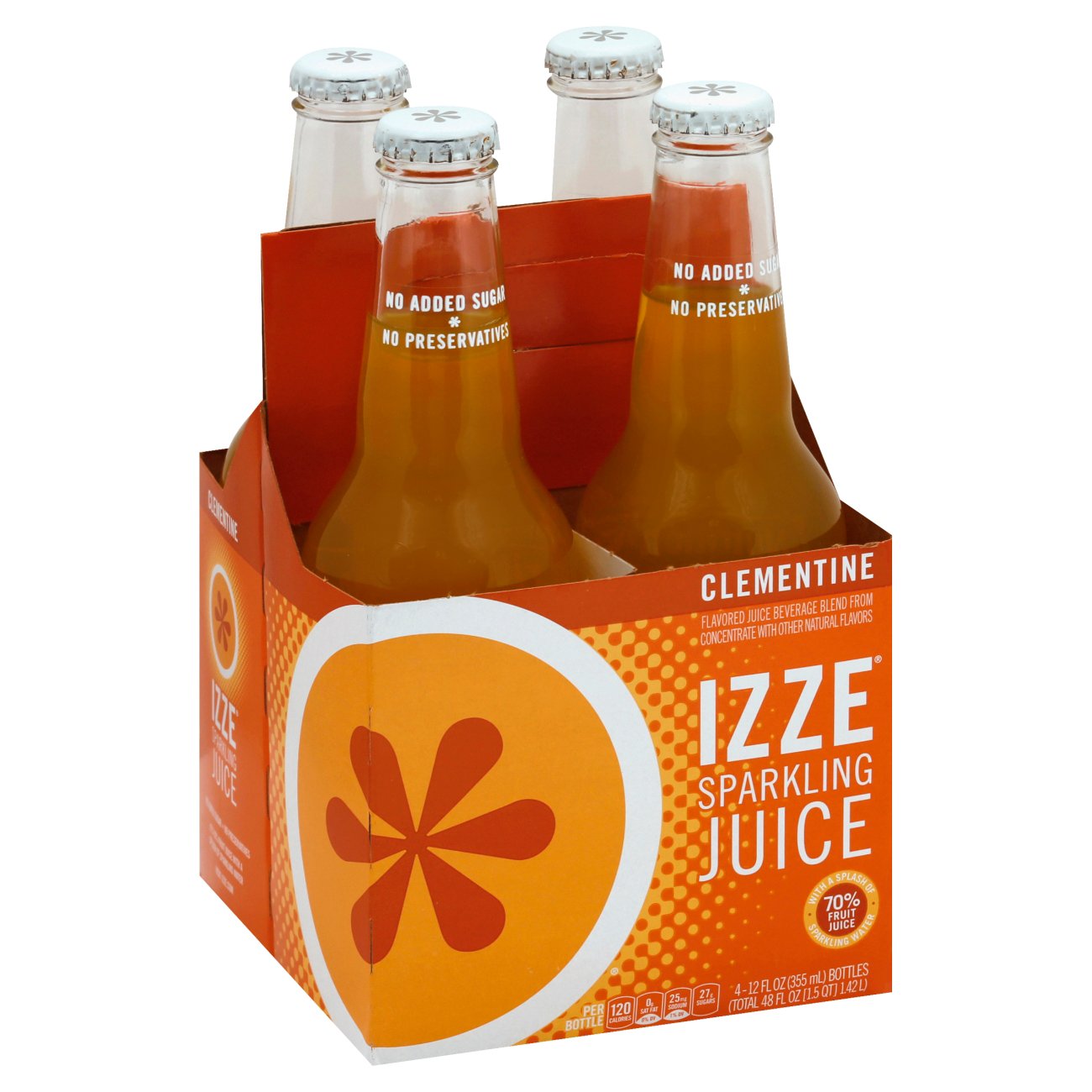 Izze Sparkling Clementine Juice Beverage 12 oz Bottles ...