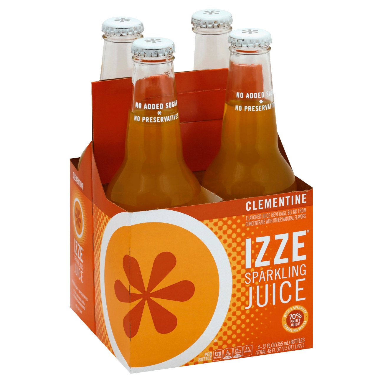 Izze Sparkling Clementine Juice Beverage 12 oz Bottles Shop Soda at HEB