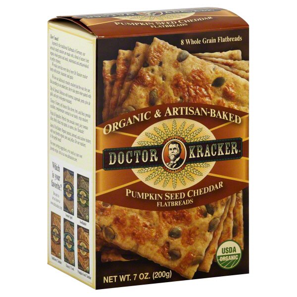 Doctor Kracker Pumpkin Seed Cheddar Flatbreads Shop Crackers