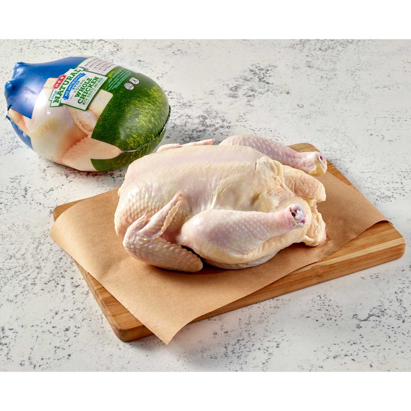 H-E-B Natural Fresh Whole Chicken; image 2 of 3