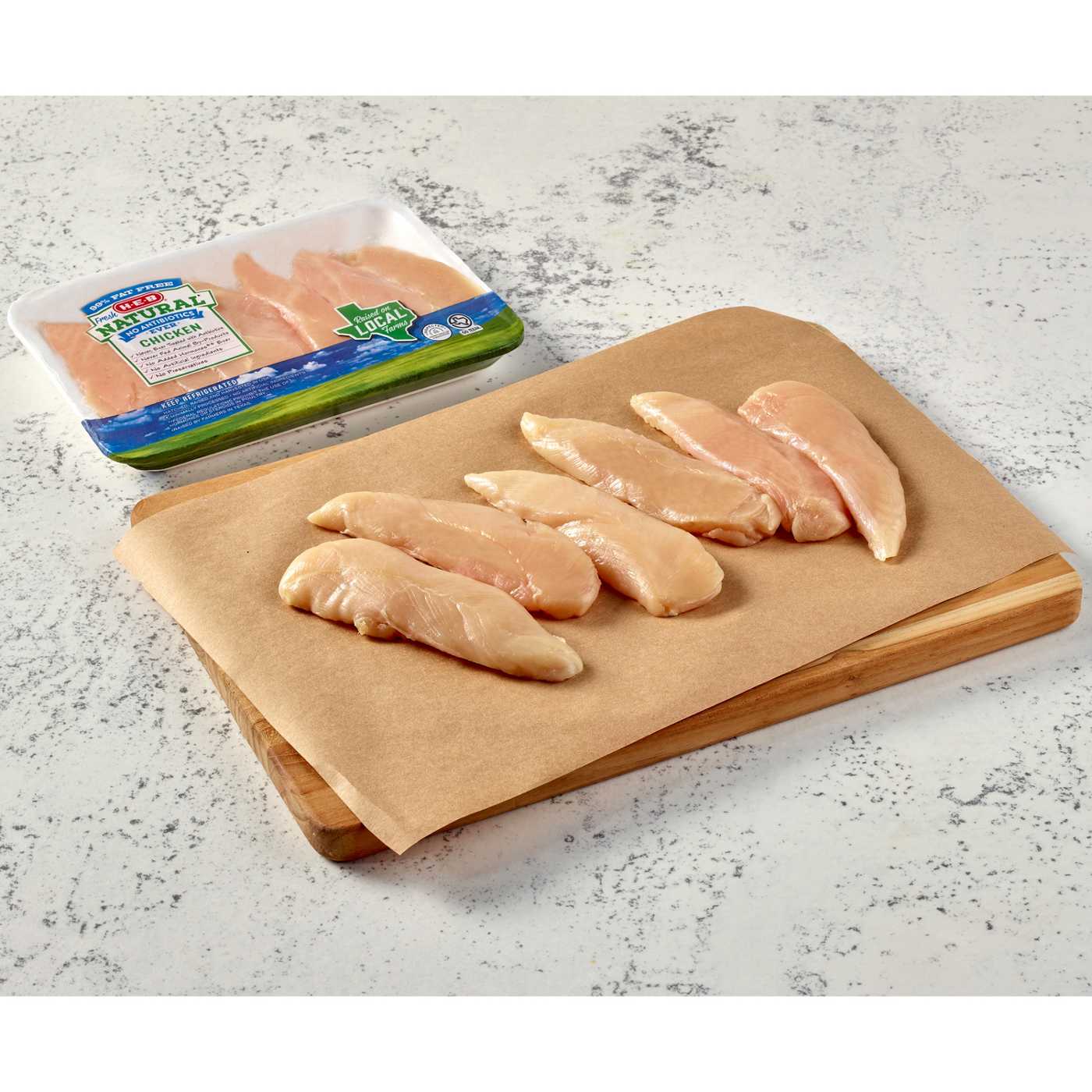 H-E-B Natural Boneless Chicken Breast Tenders; image 3 of 4