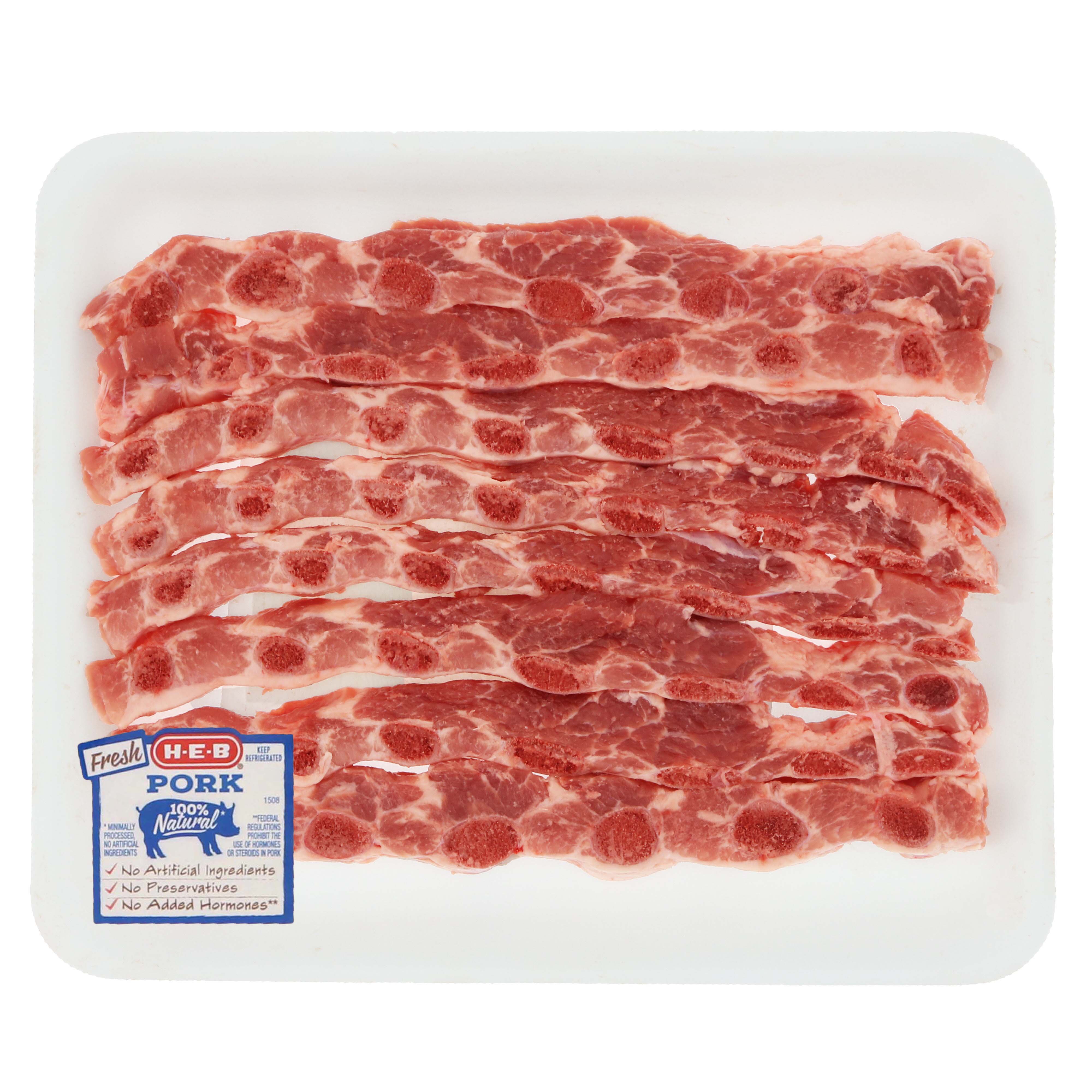 H-E-B Cross-Cut Pork Spareribs, Thin Cut - Value Pack - Shop Pork at H-E-B