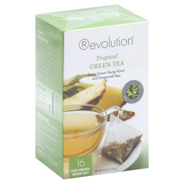 Revolution Tropical Green Tea Bags Shop Tea at HEB