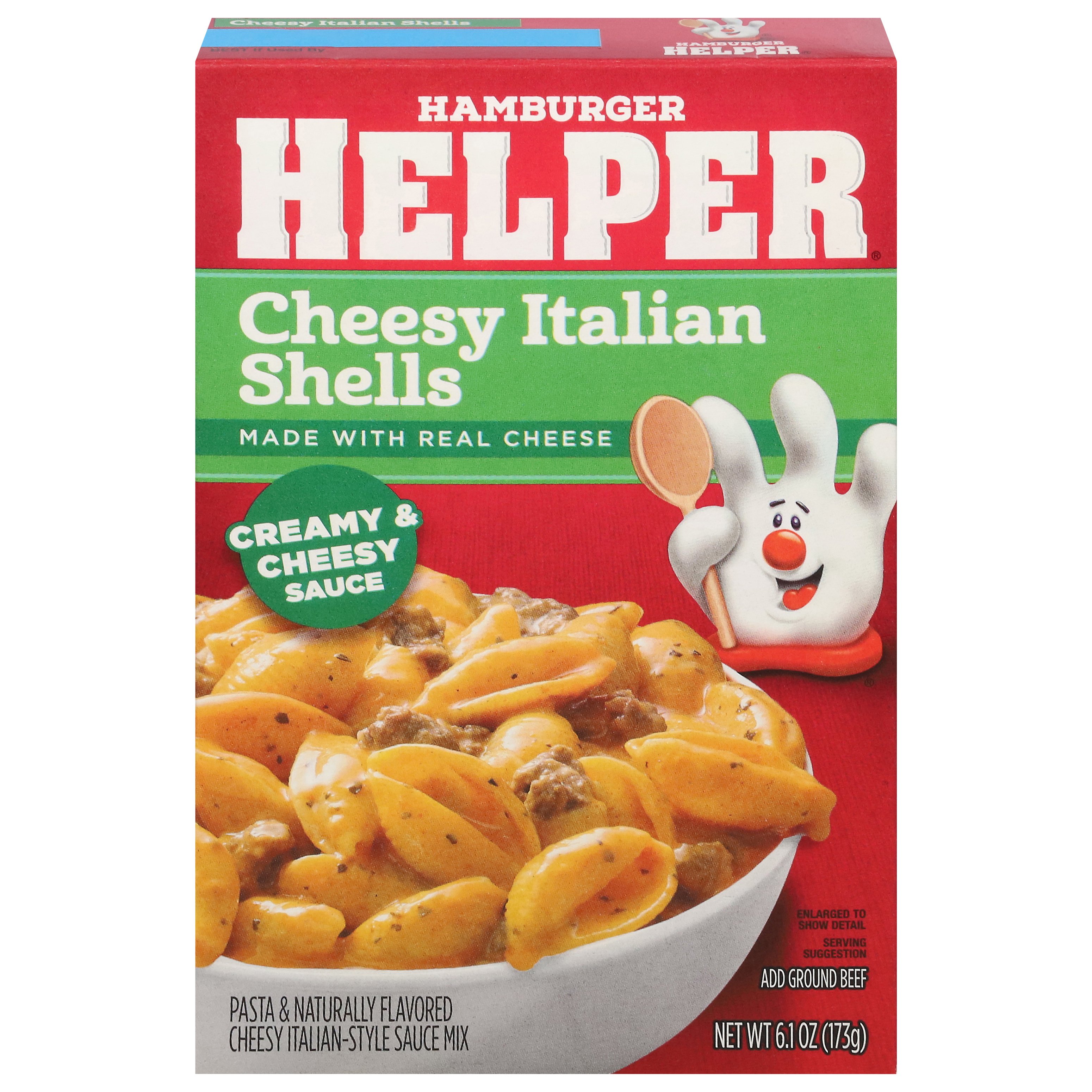 Hamburger Helper Cheesy Italian Shells Shop Pantry meals at HEB