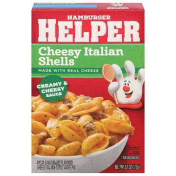 Hamburger Helper Cheesy Italian Shells, 6.1 oz