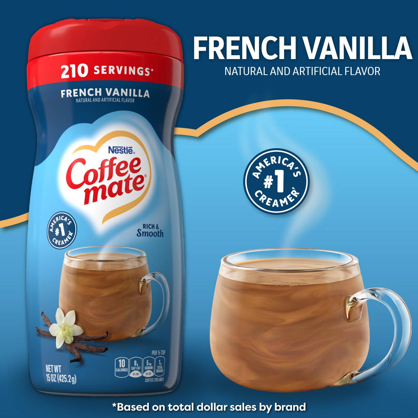 Nestle Coffee Mate French Vanilla Powder Coffee Creamer; image 2 of 8