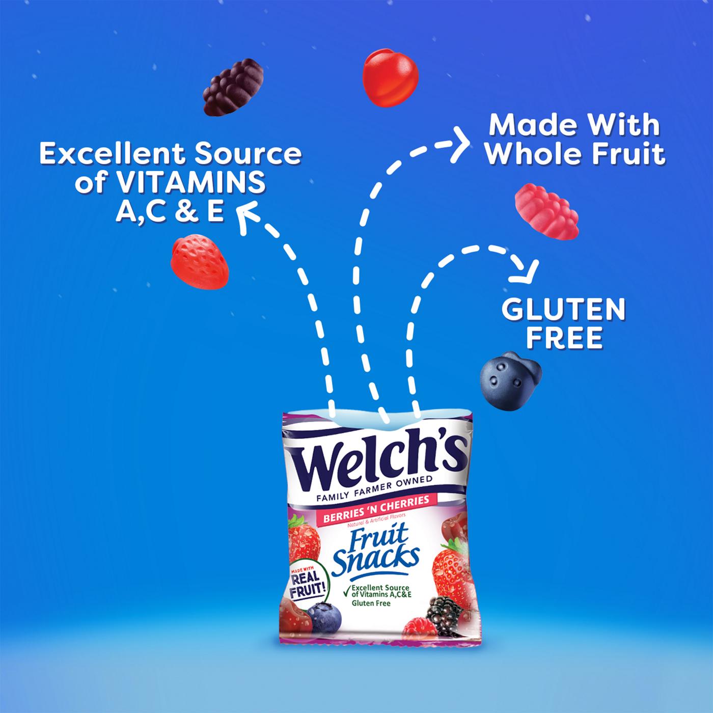 Welch's Berries 'N Cherries Fruit Snacks; image 4 of 4