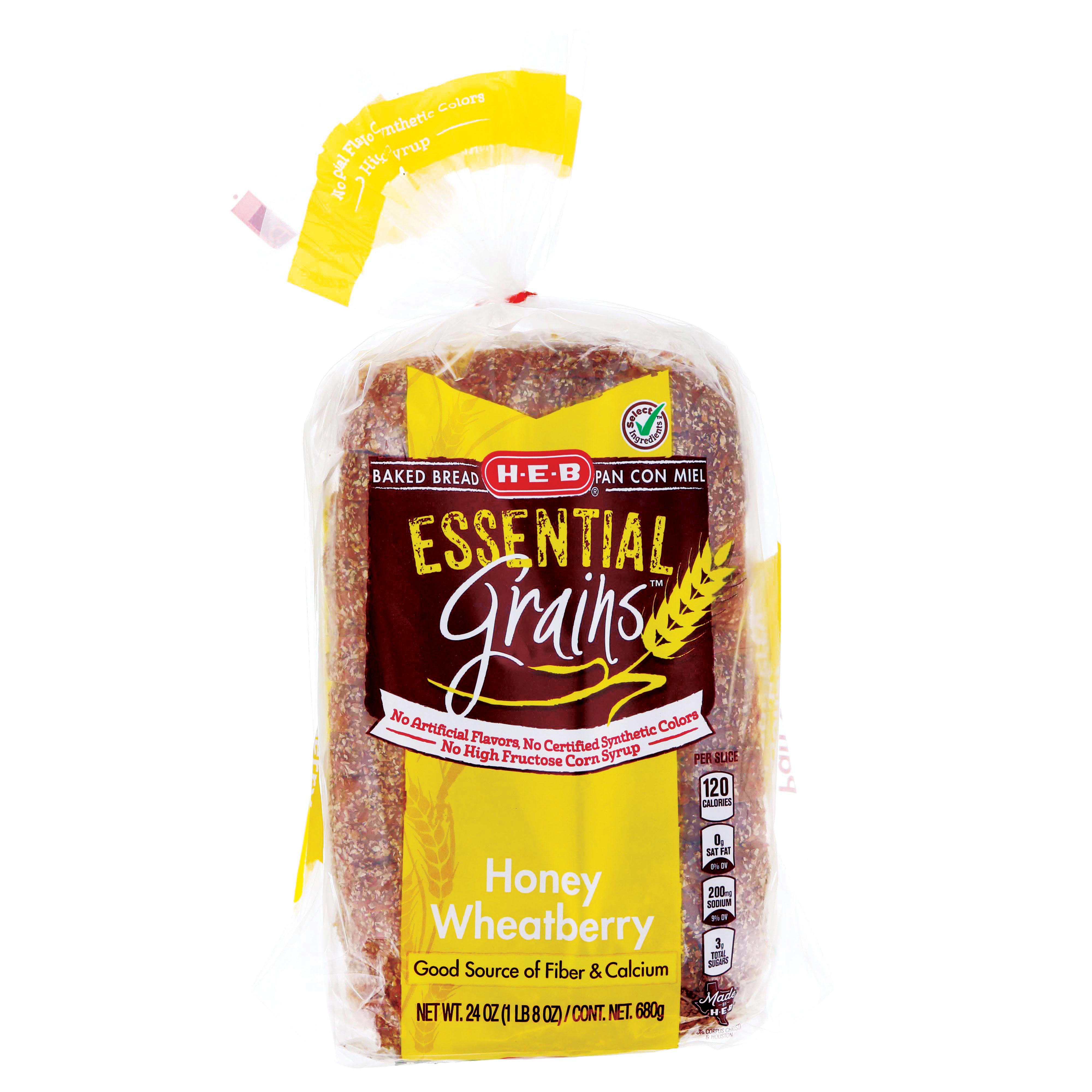 H-E-B Essential Grains Honey Wheatberry Bread - Shop Sliced Bread At H-E-B