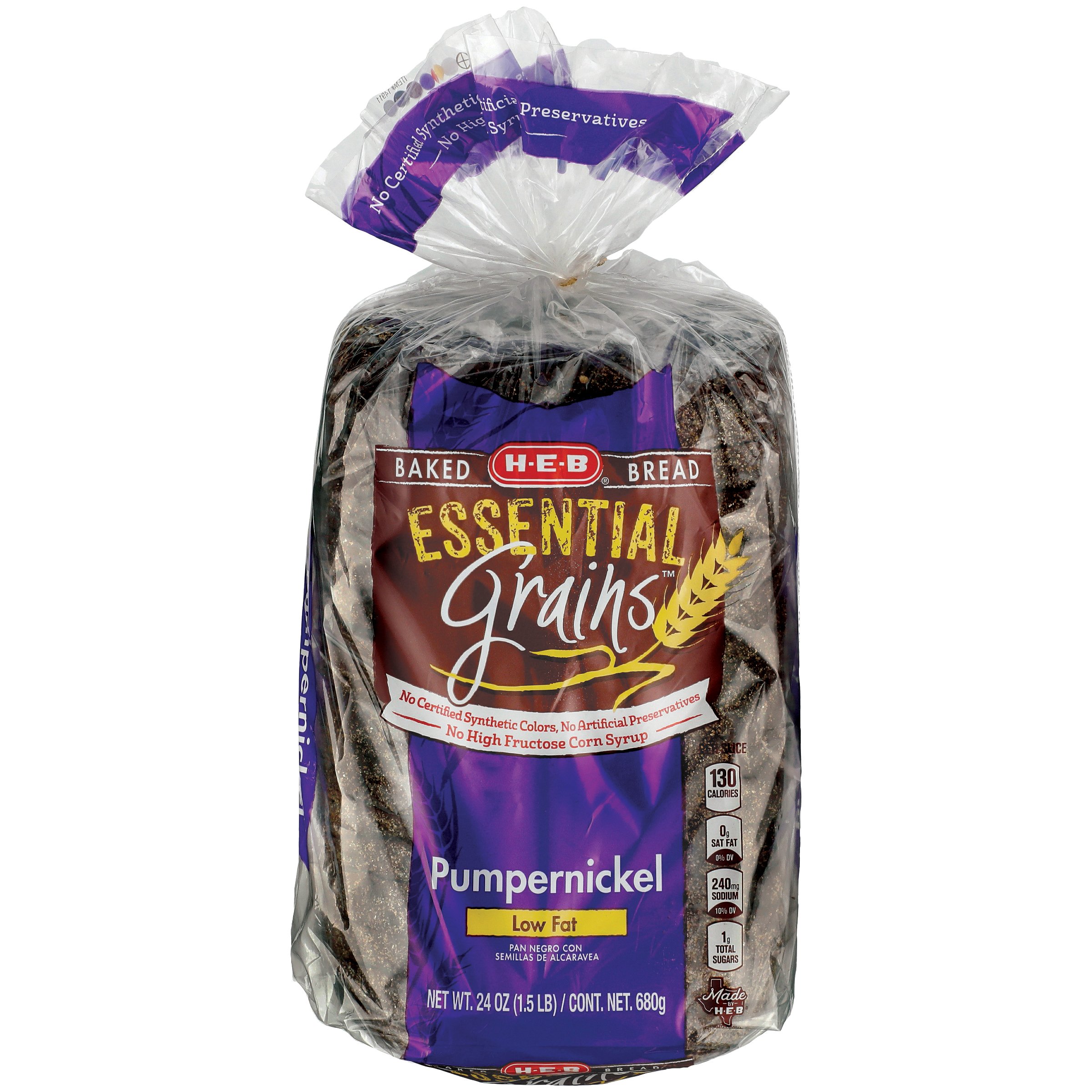 HEB Bake Shop Pumpernickel Bread Shop Sliced bread at HEB