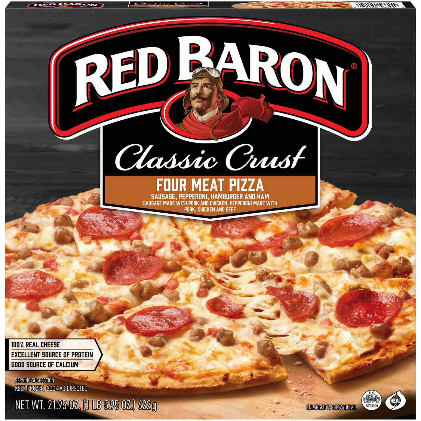 Red Baron Frozen Pizza - Four Meat; image 1 of 2